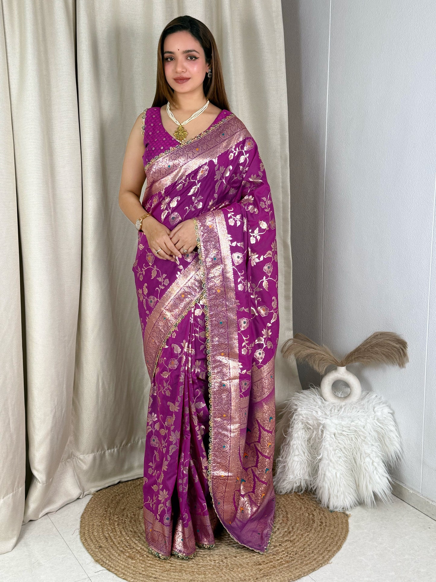 Banarasi silk festive season special with this silk beauty saree