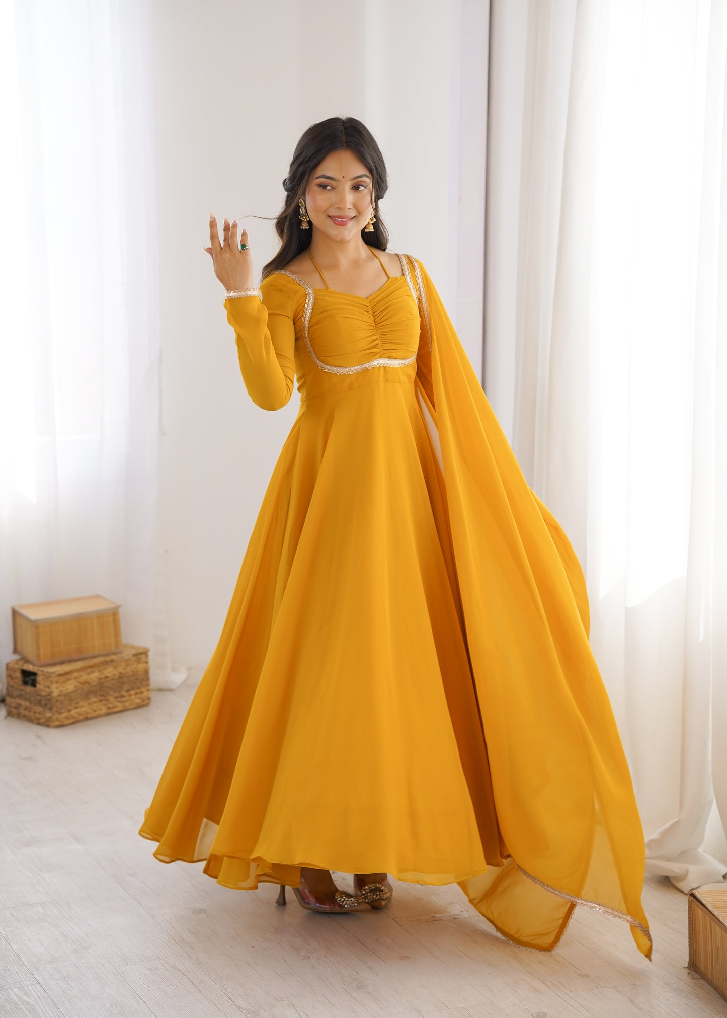 PRESENTING NEW GEORGETTE ANARKALI GOWN