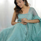 CRUNCHY SILK FABRIC WITH SIROSKI WORK 3 PEACE