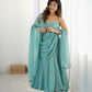 CRUNCHY SILK FABRIC WITH SIROSKI WORK 3 PEACE