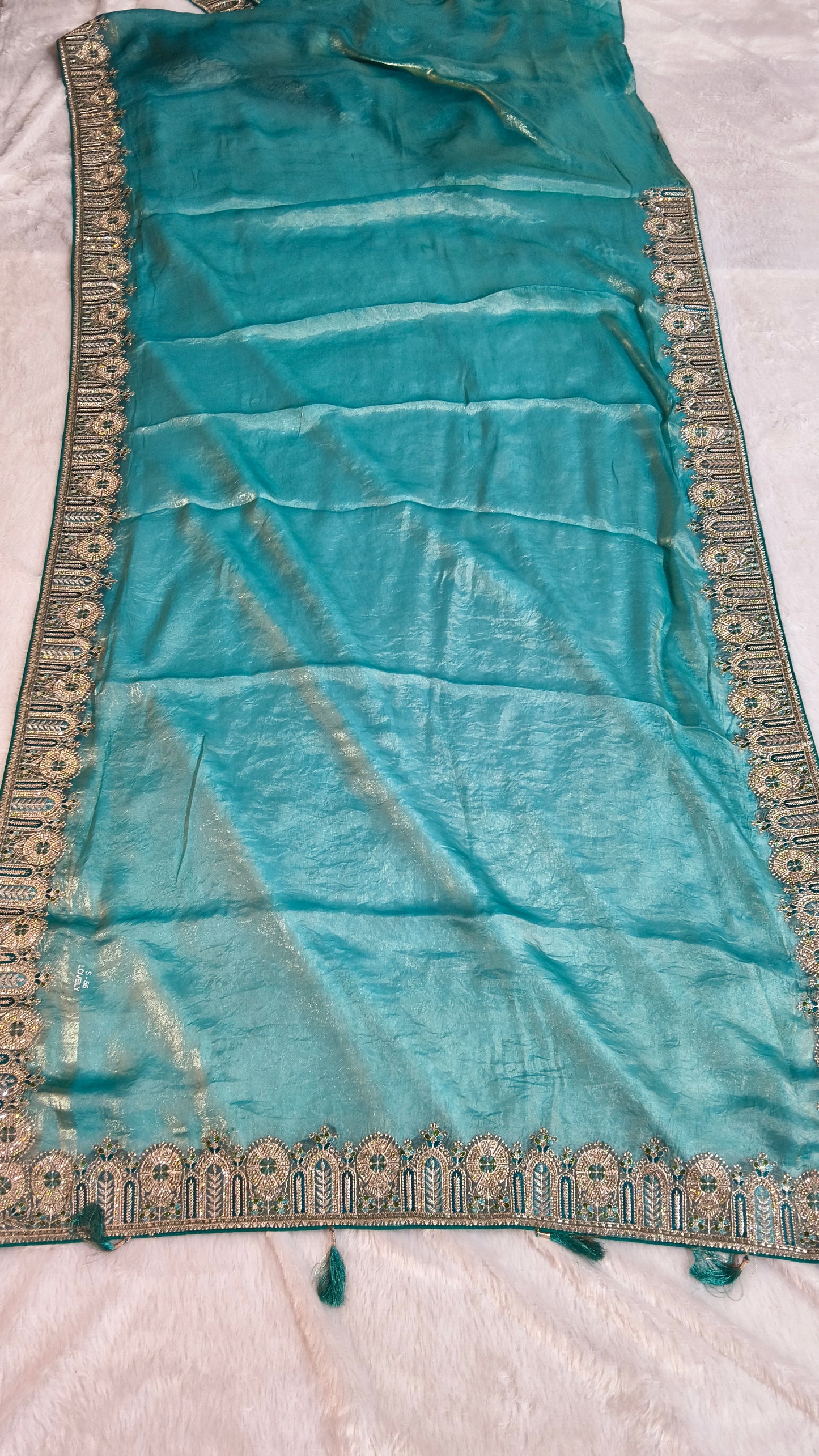 Premium Gamy Silk Designer Saree Set