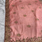 Elegant Gaji Silk Saree with Heavy Wall Moti Embroidery