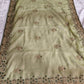 Elegant Gaji Silk Saree with Heavy Wall Moti Embroidery