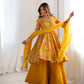 PURE SOFT ROMANSILK CHANDERI DISCHARGE PRINT FABRIC
