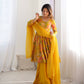 PURE SOFT ROMANSILK CHANDERI DISCHARGE PRINT FABRIC