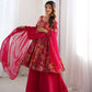 PURE SOFT ROMANSILK CHANDERI DISCHARGE PRINT FABRIC