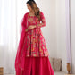 PURE SOFT ROMANSILK CHANDERI DISCHARGE PRINT FABRIC