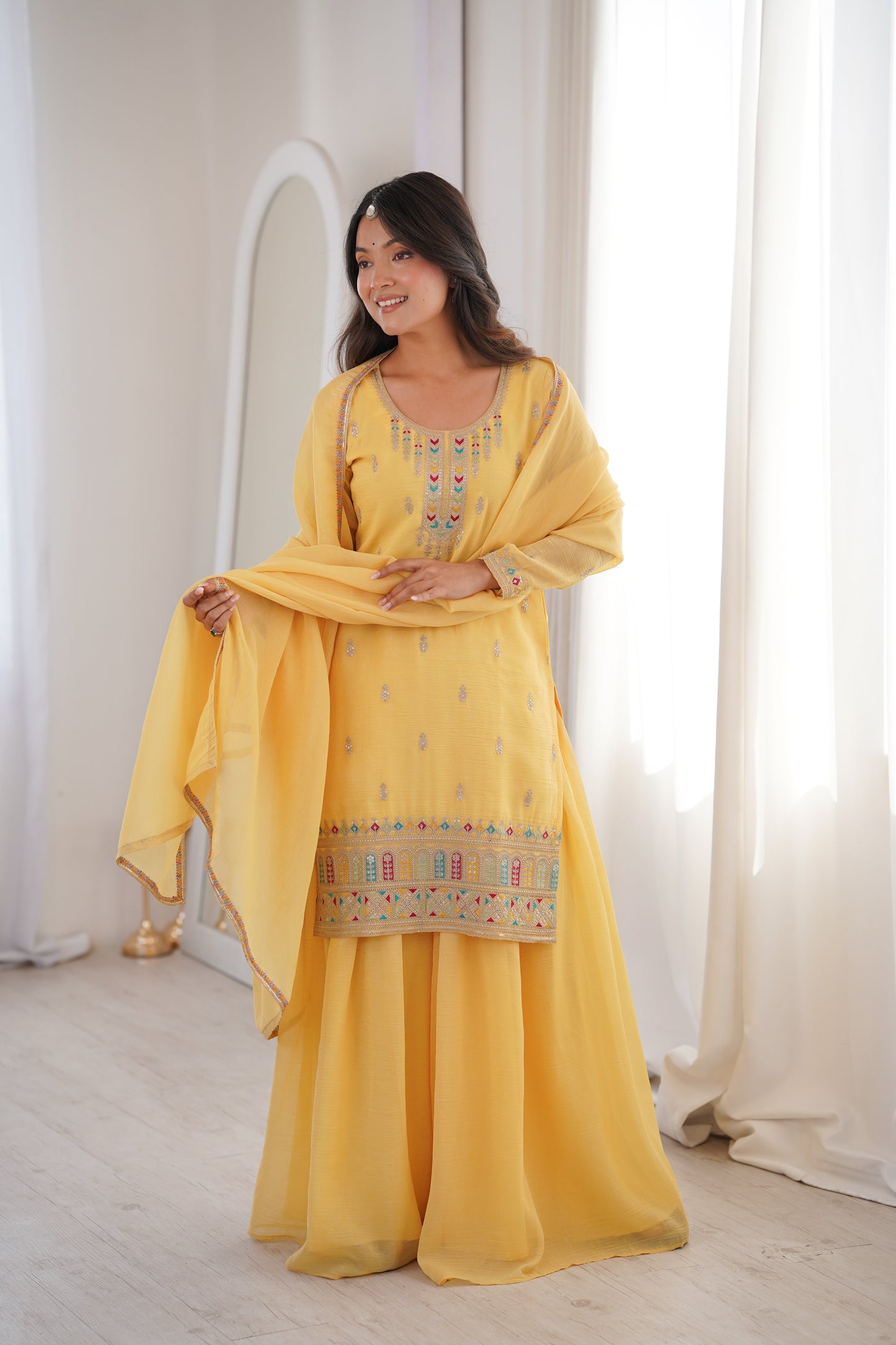 PURE SOFT CRUNCHY SILK FABRIC ANARKALI