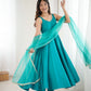 PURE ROMANSILK CHANDERI FABRIC FULLY FLAIR ANARKALI