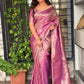 Satin jacquard silk elegance saree