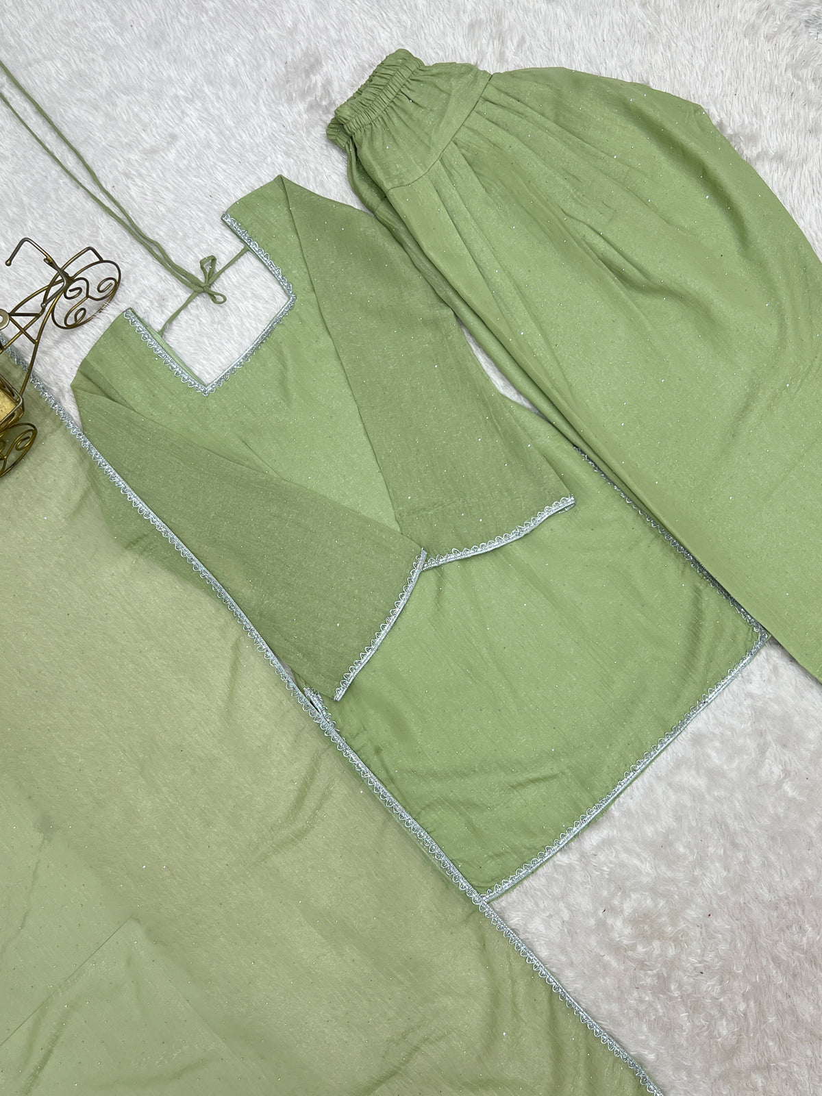 NEW SPECIAL FARSHI SALWAR SUIT CRUNCHY SILK FABRIC