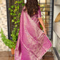 Satin jacquard silk elegance saree