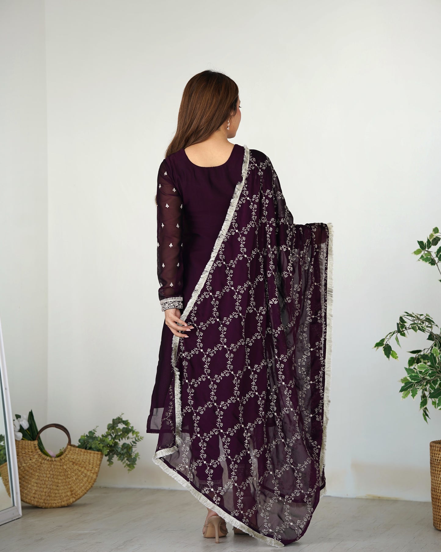 PURE BLOOMING RANGOLI SILK FABRIC WITH BEAUTIFUL EMBROIDERY SUIT