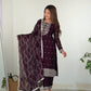 PURE BLOOMING RANGOLI SILK FABRIC WITH BEAUTIFUL EMBROIDERY SUIT