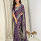 fandy chiffon saree adorned with intricate zari embroidered saree