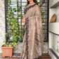 Digital print Black sequins Embroidered work Saree