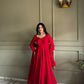 HEAVY PURE SOFT FOX GEORGETTE LUKHNOWI SEQUENCE ANARKALI