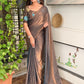 perfect Genz beauty with Grace meets glamour saree