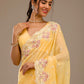 Premium Crunchy With Heavy Embroidery Threads & Sequins Work Saree