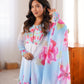 HEAVY PURE SOFT ORGANJA SILK FLORAL PRINT 3 PEACE
