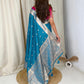 Designer Handwork blouse with this heavy Banarasi satin silk saree