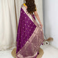 Designer Handwork blouse with this heavy Banarasi satin silk saree