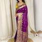 Designer Handwork blouse with this heavy Banarasi satin silk saree