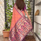 Contrast Thread weaving bandhej jacquard saree