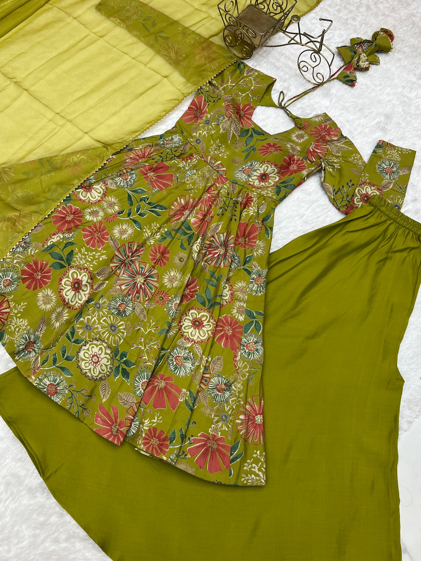 PURE SOFT ROMANSILK CHANDERI DISCHARGE PRINT FABRIC
