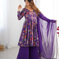 PURE SOFT ROMANSILK CHANDERI DISCHARGE PRINT FABRIC