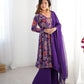 PURE SOFT ROMANSILK CHANDERI DISCHARGE PRINT FABRIC