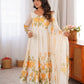 HEAVY PURE SOFT ORGANJA SILK FLORAL PRINT