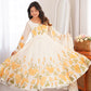 HEAVY PURE SOFT ORGANJA SILK FLORAL PRINT