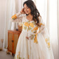 HEAVY PURE SOFT ORGANJA SILK FLORAL PRINT