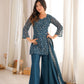 CRUNCHY SILK FABRIC WITH EMBROIDERY SEQUENCE 3 PEACE