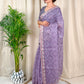 Cotton satin with our Embroidered work Saree