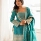 NC VICHITRA SILK FABRIC WITH EMBROIDERY SEQUENCE DORI 3 PEACE