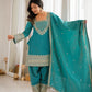 NC VICHITRA SILK FABRIC WITH EMBROIDERY SEQUENCE DORI 3 PEACE