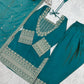 NC VICHITRA SILK FABRIC WITH EMBROIDERY SEQUENCE DORI 3 PEACE