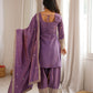 NC VICHITRA SILK FABRIC WITH EMBROIDERY SEQUENCE DORI 3 PEACE