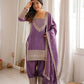 NC VICHITRA SILK FABRIC WITH EMBROIDERY SEQUENCE DORI 3 PEACE