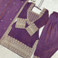 NC VICHITRA SILK FABRIC WITH EMBROIDERY SEQUENCE DORI 3 PEACE