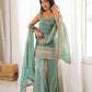 FRENDY SILK FABRIC WITH EMBROIDERY SEQUENCE DORI 3 PEACE