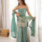 FRENDY SILK FABRIC WITH EMBROIDERY SEQUENCE DORI 3 PEACE