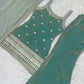 FRENDY SILK FABRIC WITH EMBROIDERY SEQUENCE DORI 3 PEACE