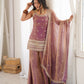 FRENDY SILK FABRIC WITH EMBROIDERY SEQUENCE DORI 3 PEACE