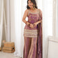 FRENDY SILK FABRIC WITH EMBROIDERY SEQUENCE DORI 3 PEACE