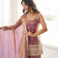 FRENDY SILK FABRIC WITH EMBROIDERY SEQUENCE DORI 3 PEACE