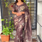 classy light weight Metalic colors saree