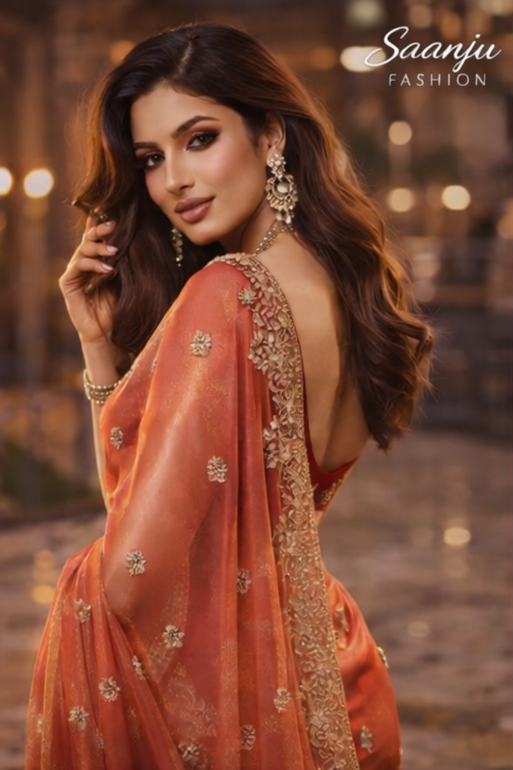 Suche jemanden für einen schönen Sari in der gleichen Farbe